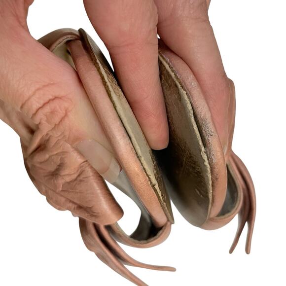 Michael Michael Kors Willa Bow Slide Sandals 9.5M Flat Leather Pink Open Toe - Picture 10 of 10